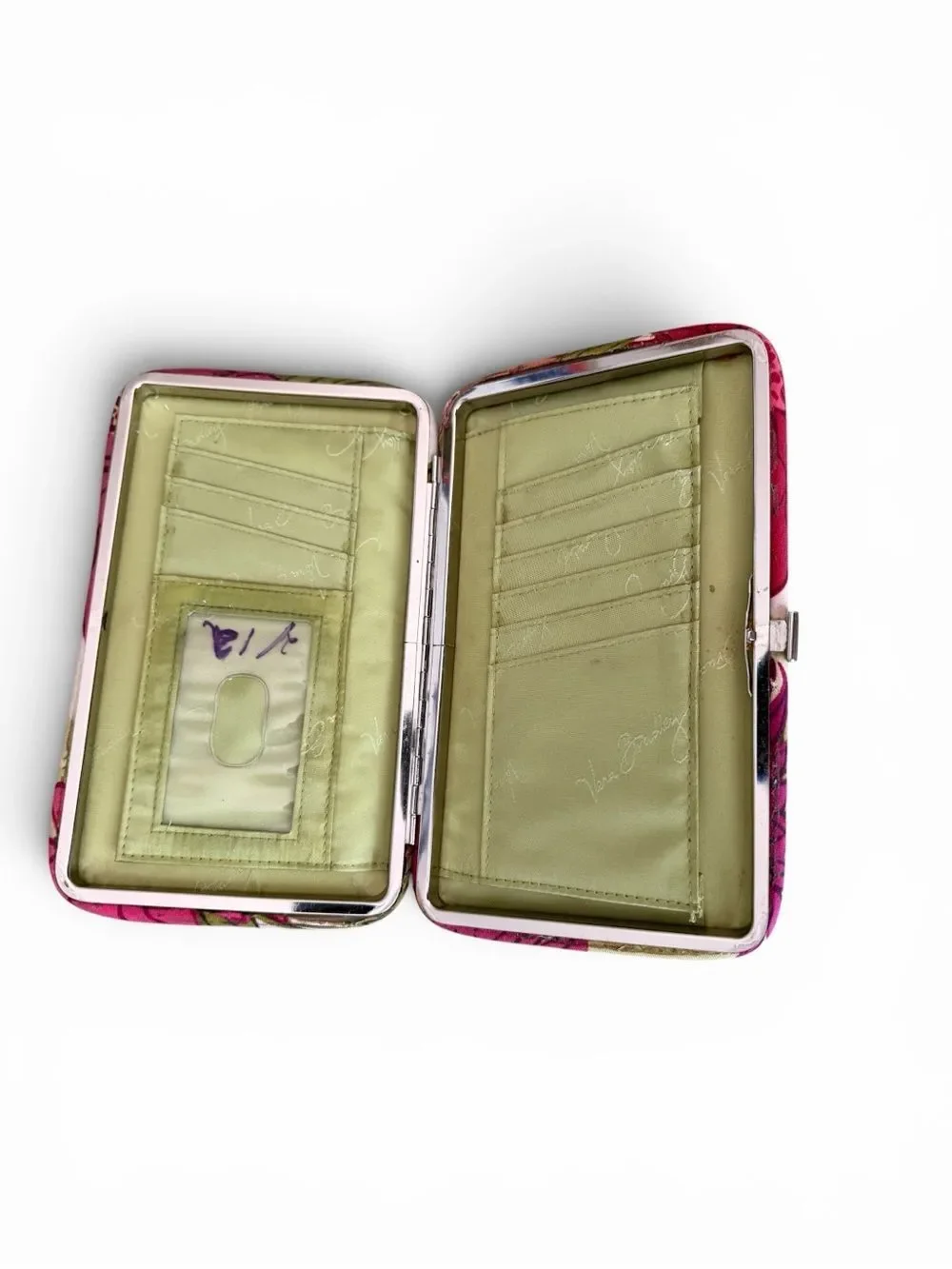 Vera Bradley “Hello Dahlia” Hard Case Wallet